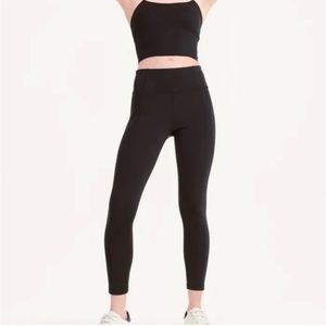 DKNY Leggings with Mesh Calf Panels